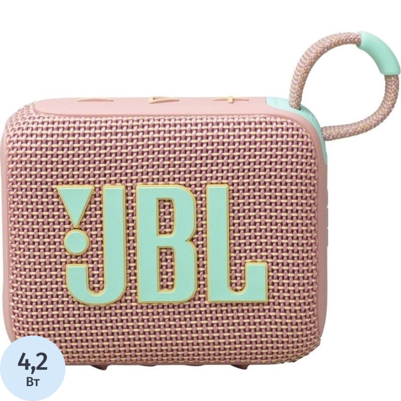 Акустическая система JBL GO 4 Pink (JBLGO4PINK) - фото 1