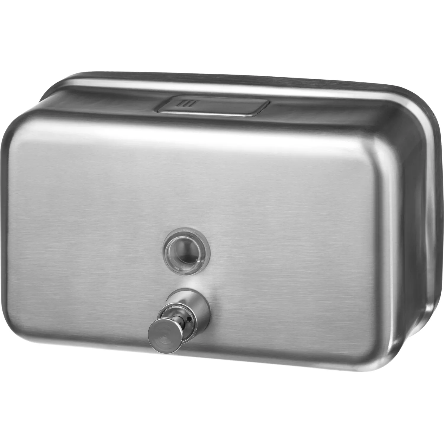 Дозатор для жидкого мыла Luscan Professional горизонт 1200мл металл - фото 1