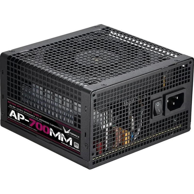 Блок питания Formula (AP-700ММ)ATX 80+(20+4pin)APFC 120/fan 6xSATA RTL бел - фото 1
