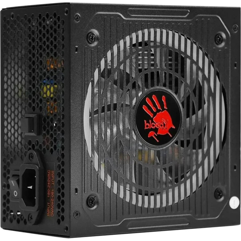 Блок питания Bloody (BD-PS750G-MR)ATX 80+(20+4pin)APFC 120/fan Cab/Man - фото 1