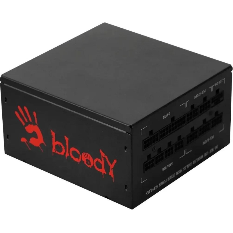 Блок питания Bloody (BD-PS1000G-M)ATX 80+(20+4pin)APFC 140/fan Cab/Man - фото 1