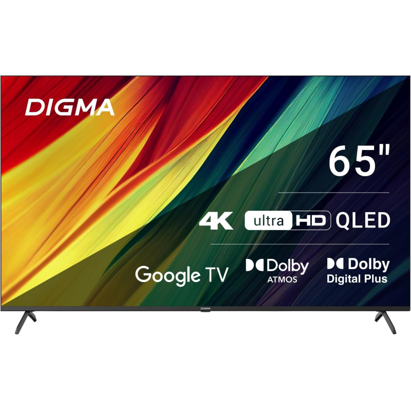 Телевизор Digma DM-LED65UQB31, QLED, смарт (Google TV) - фото 1