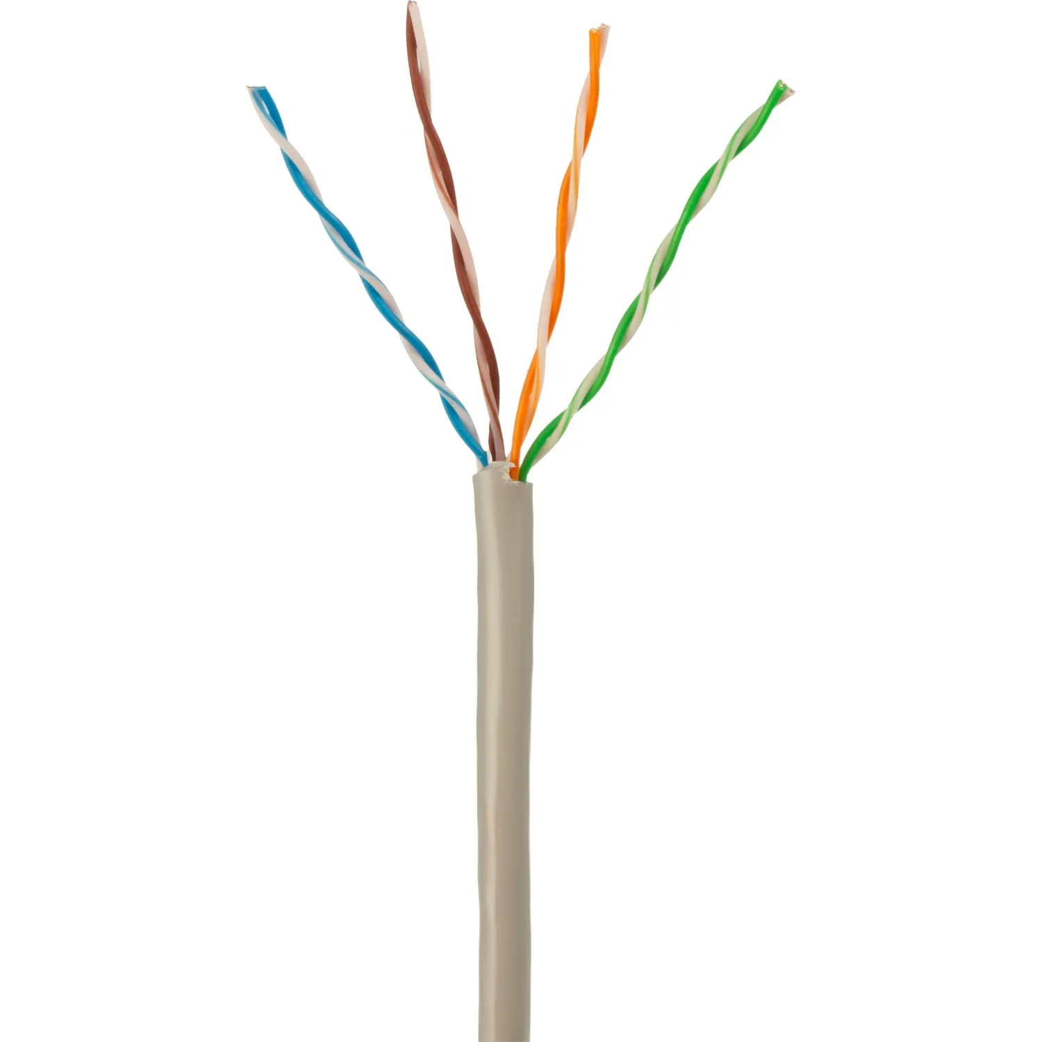 Кабель BigTech BT-CECR-002 медь UTP 4 пары, кат.5e AWG24 PVC 100м сер - фото 1