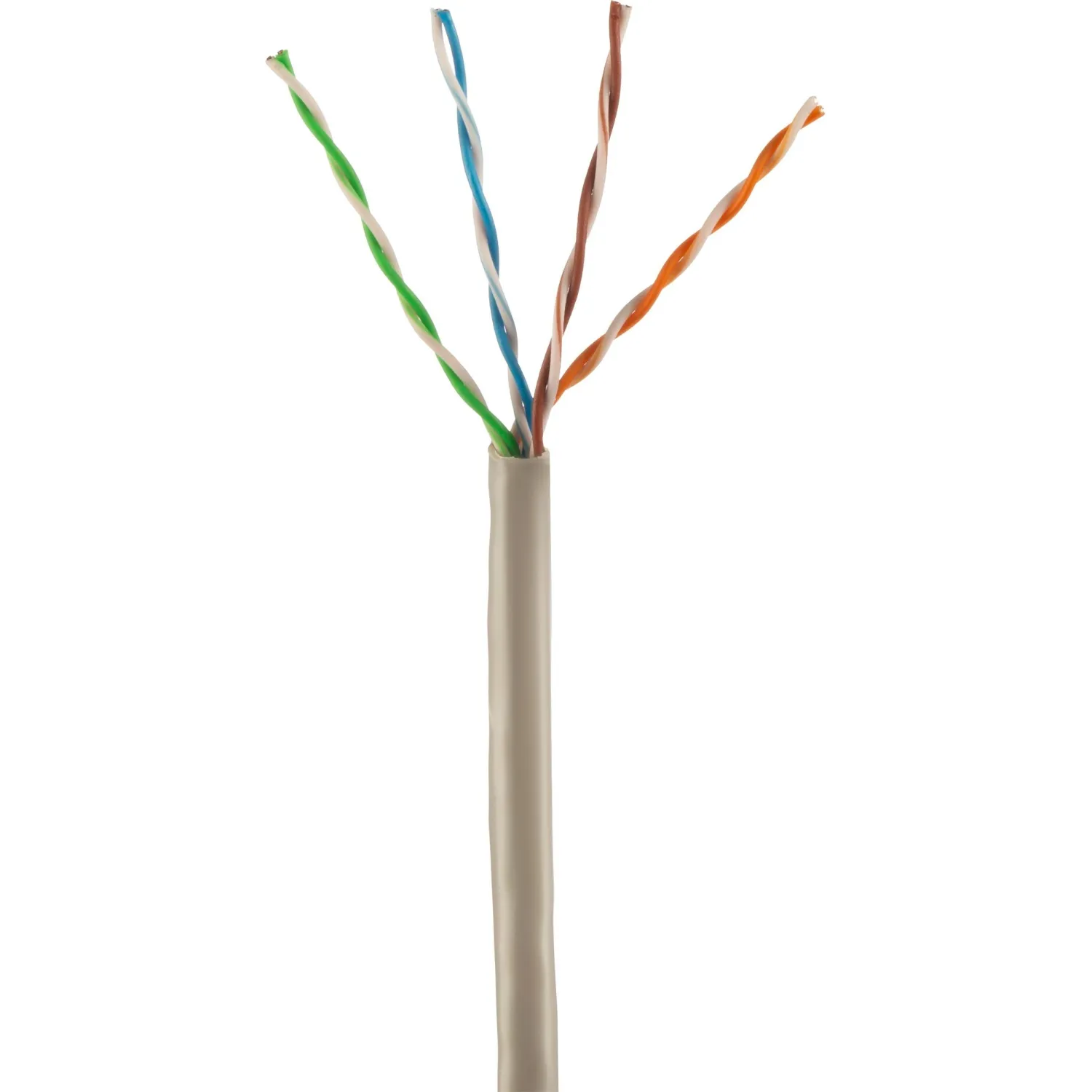 Кабель BigTech BT-CECR-003 медь UTP 4 пары, кат.5e AWG24 PVC 305м сер - фото 1