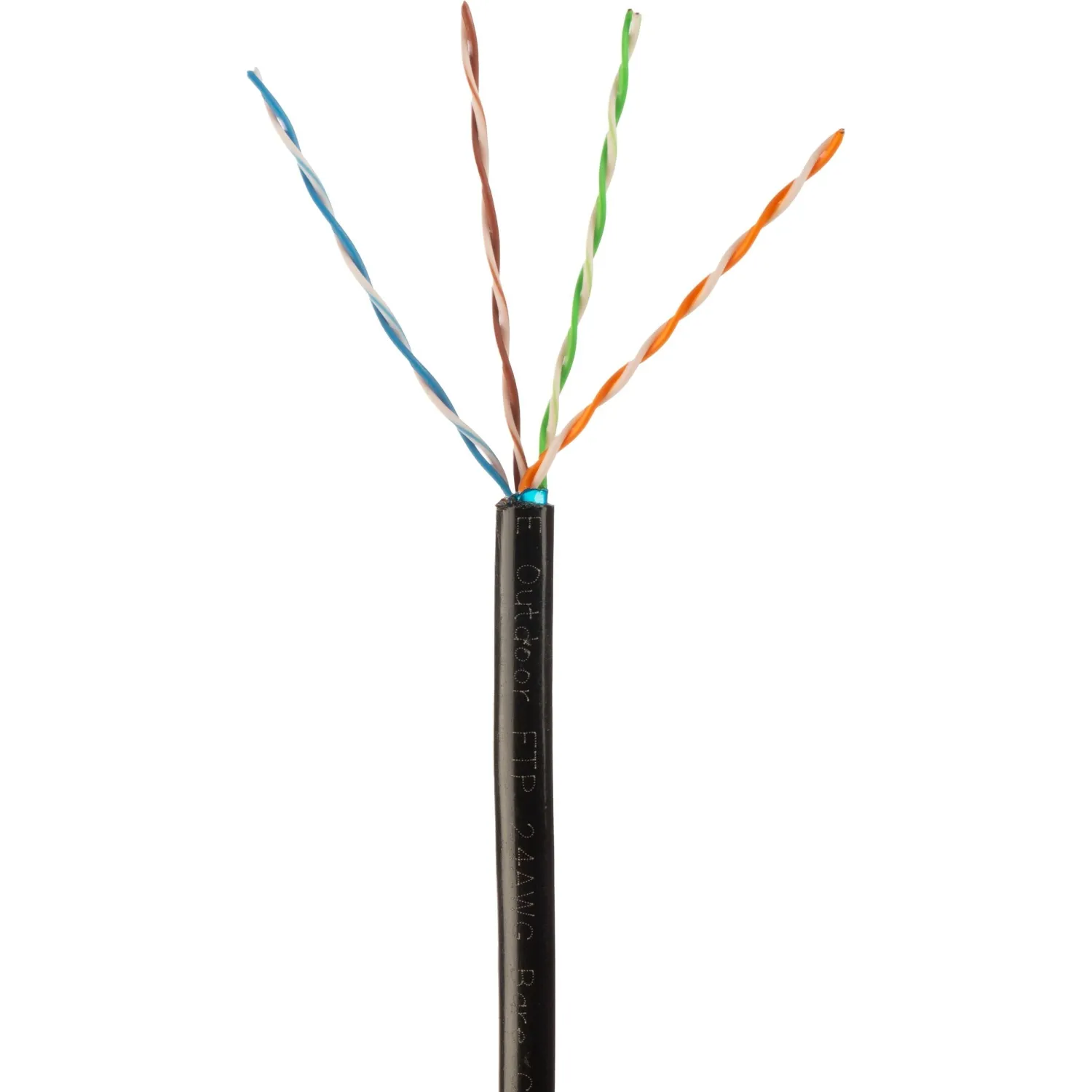 Кабель BigTech BT-CECR-007 медь FTP 4пары, кат.5e AWG24 PE Outdoor 305м чер - фото 1