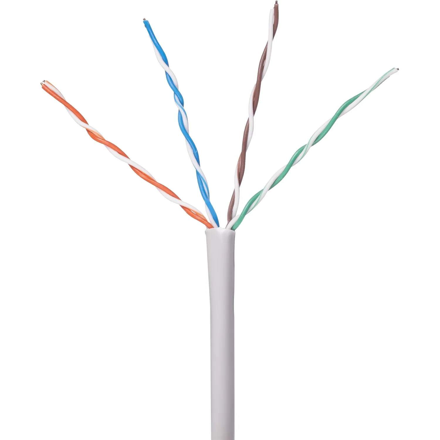 Кабель BigTech BT-CECR-011 CCA UTP 4 пары, кат.5e AWG25 PVC 305м сер - фото 1