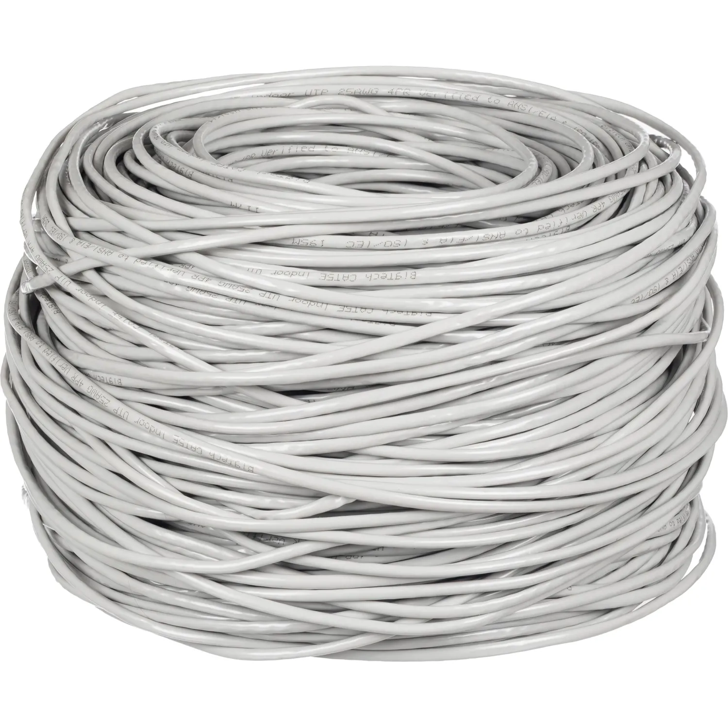 Кабель BigTech BT-CECR-011 CCA UTP 4 пары, кат.5e AWG25 PVC 305м сер - фото 2