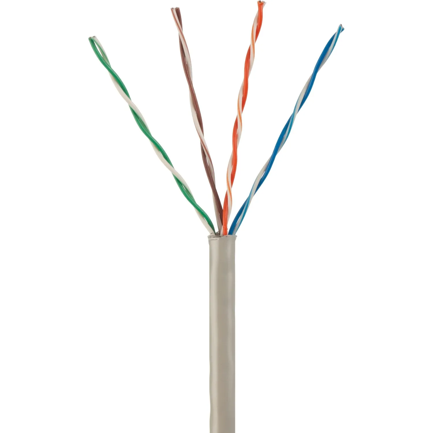 Кабель BigTech BT-CECR-012 CCA UTP 4 пары, кат.5e AWG25 PVC 100м сер - фото 1