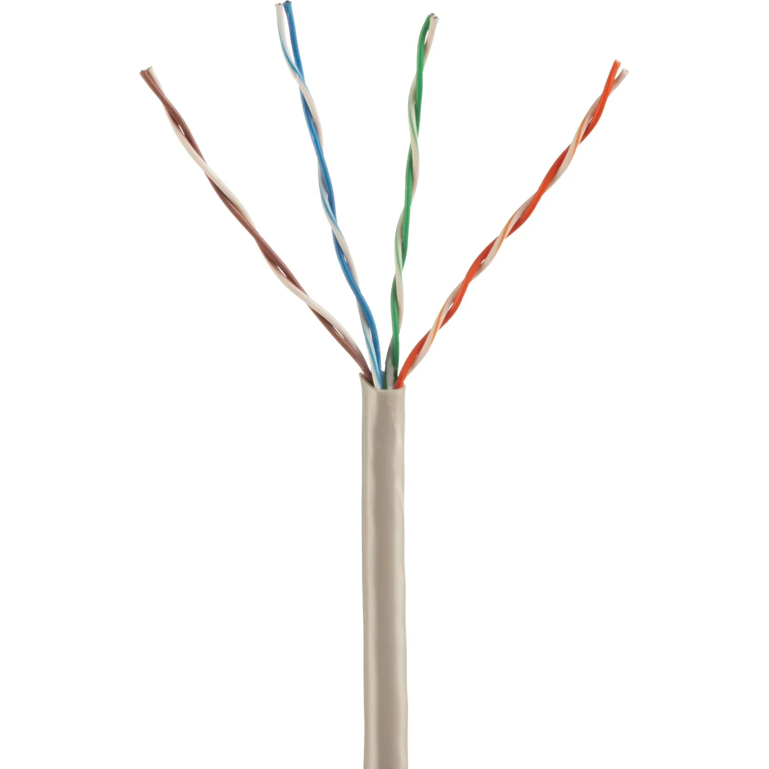 Кабель BigTech BT-CECR-013 CCA UTP 4 пары, кат.5e AWG24 PVC 305м сер - фото 1