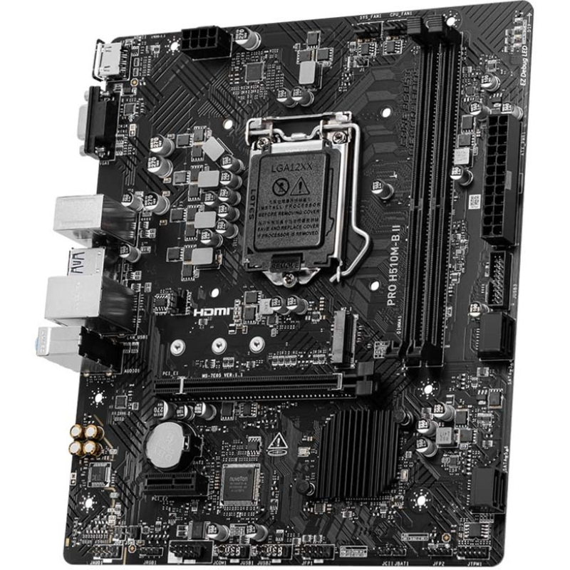 Материнская плата MSI PRO H510M-B II (10Gen only) s1200 Intel 2xDDR4 mATX - фото 2