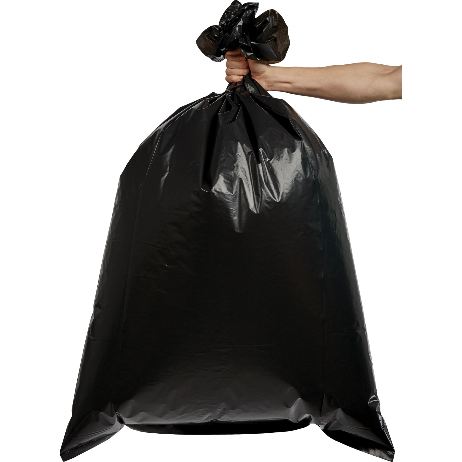 Мешки для мусора ПВД 240л 65мкм 10шт/рул черные 85х130см Luscan - фото 3