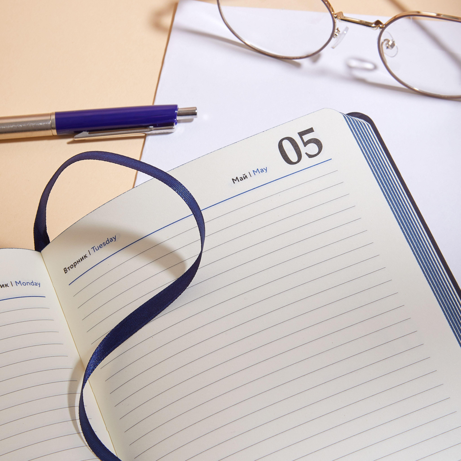 Ежедневник датированный 2026 Attache А5 168л 138x213мм иск.кожа темно-синий - фото 19