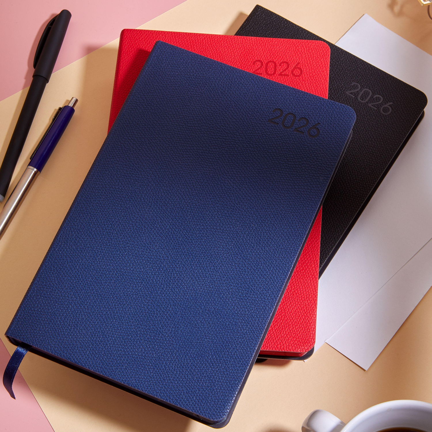 Ежедневник датированный 2026 Attache А5, 168л, 138x213мм, иск.кожа, красный - фото 20