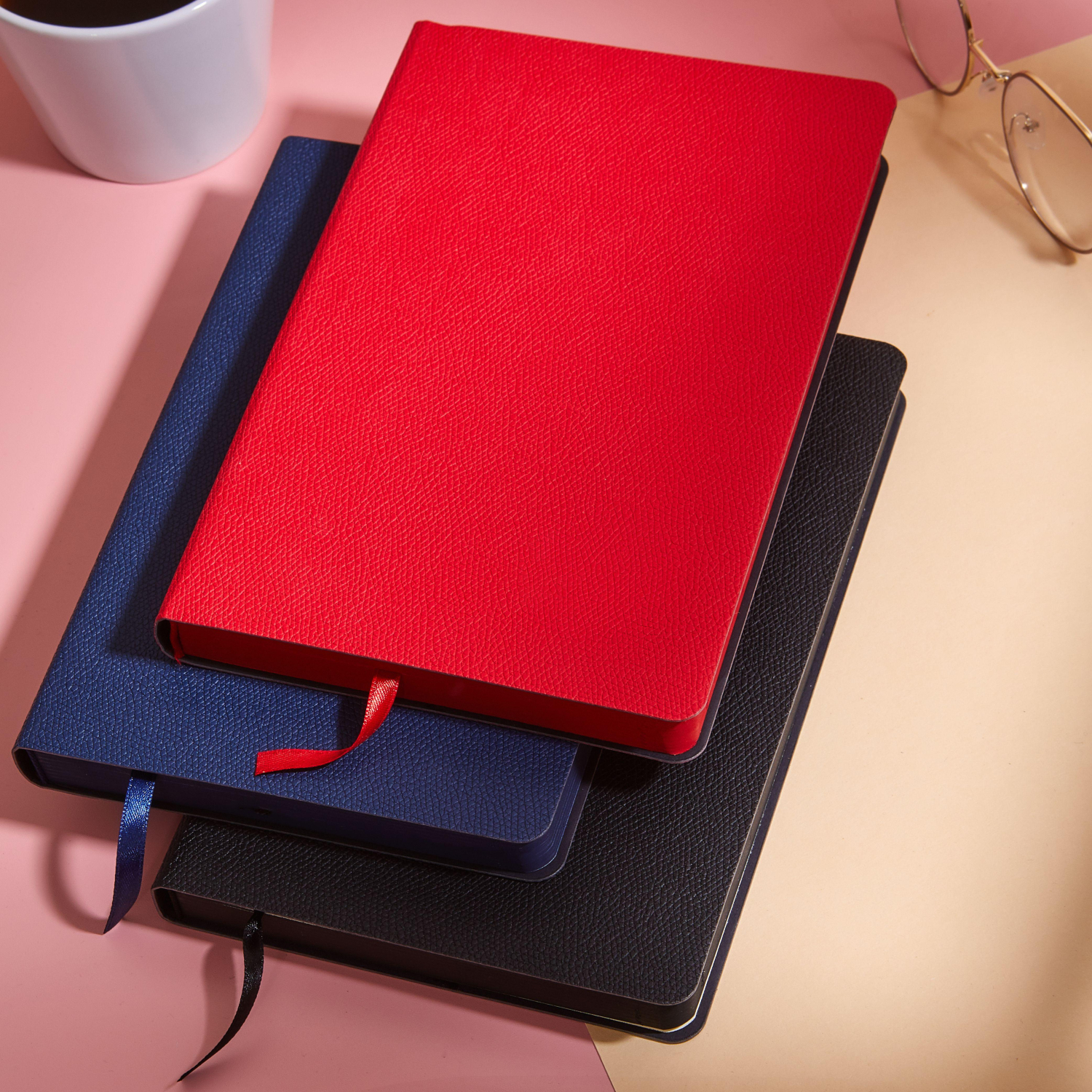 Ежедневник недатированный Attache А5, 160л, 138x213мм иск.кожа, темно-синий - фото 20