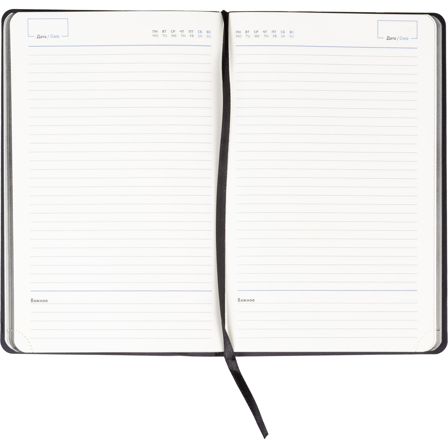 Ежедневник недатированный Attache А5, 160л, 138x213мм иск. кожа, черный - фото 15