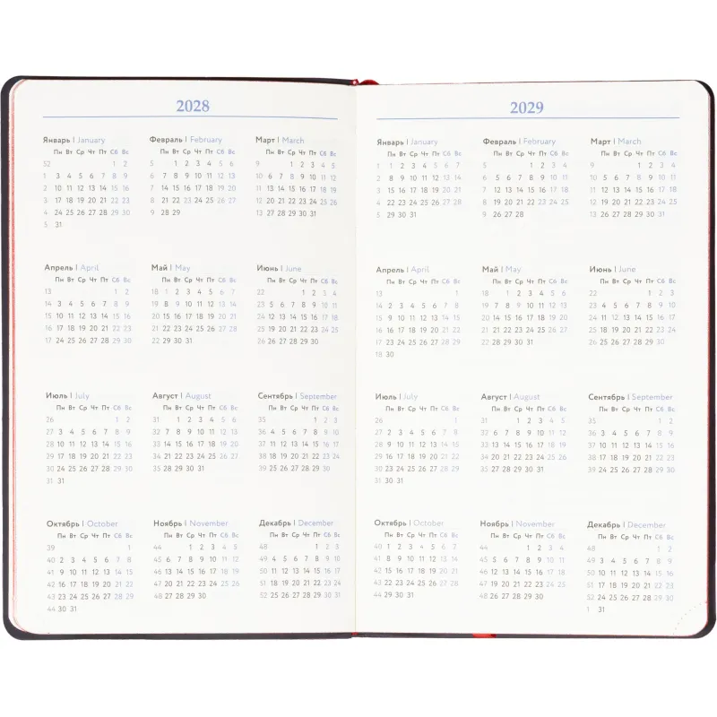 Ежедневник недатированный Attache А5, 160л, 138x213мм иск. кожа, красный - фото 8