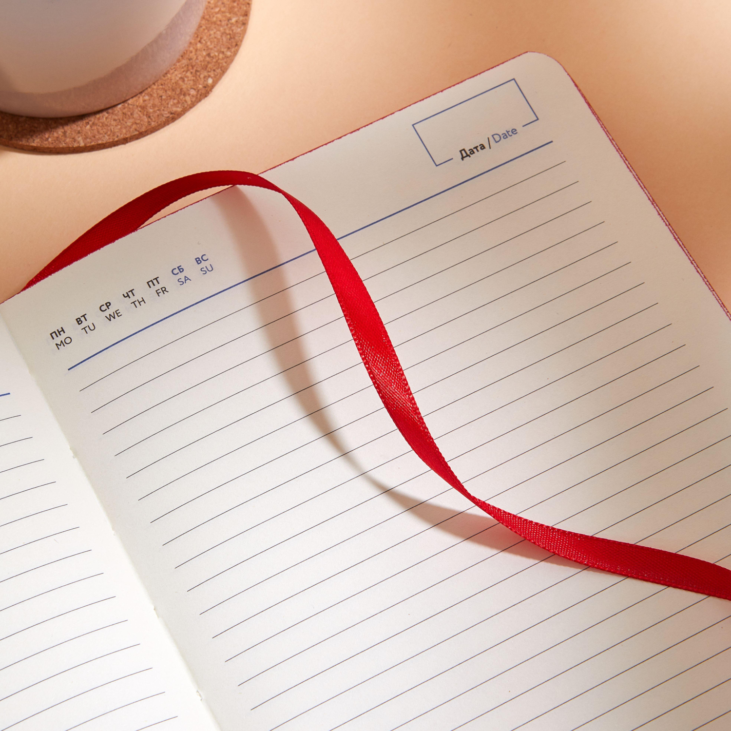 Ежедневник недатированный Attache А5, 160л, 138x213мм иск. кожа, красный - фото 18