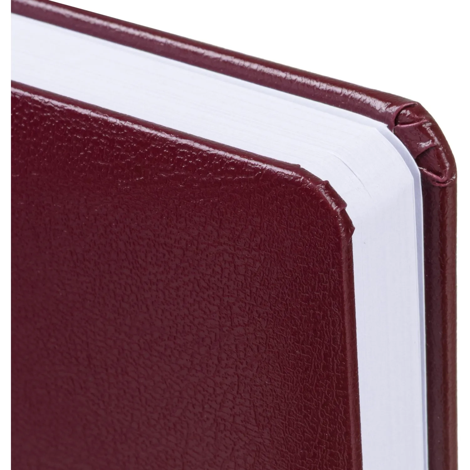 Ежедневник недатированный Attache А5, 160л, 138x213 мм балакрон, бордо - фото 3