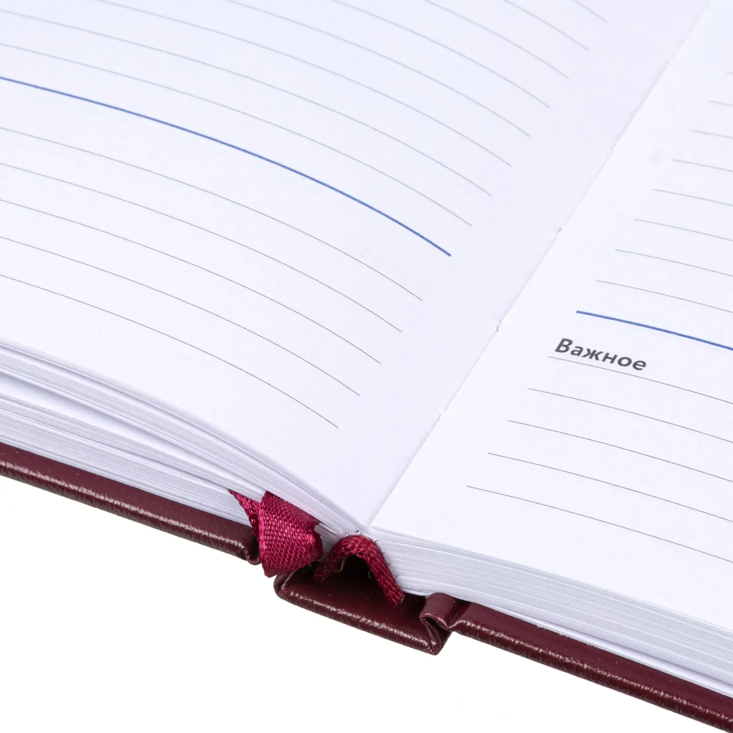 Ежедневник недатированный Attache А5, 160л, 138x213 мм балакрон, бордо - фото 17