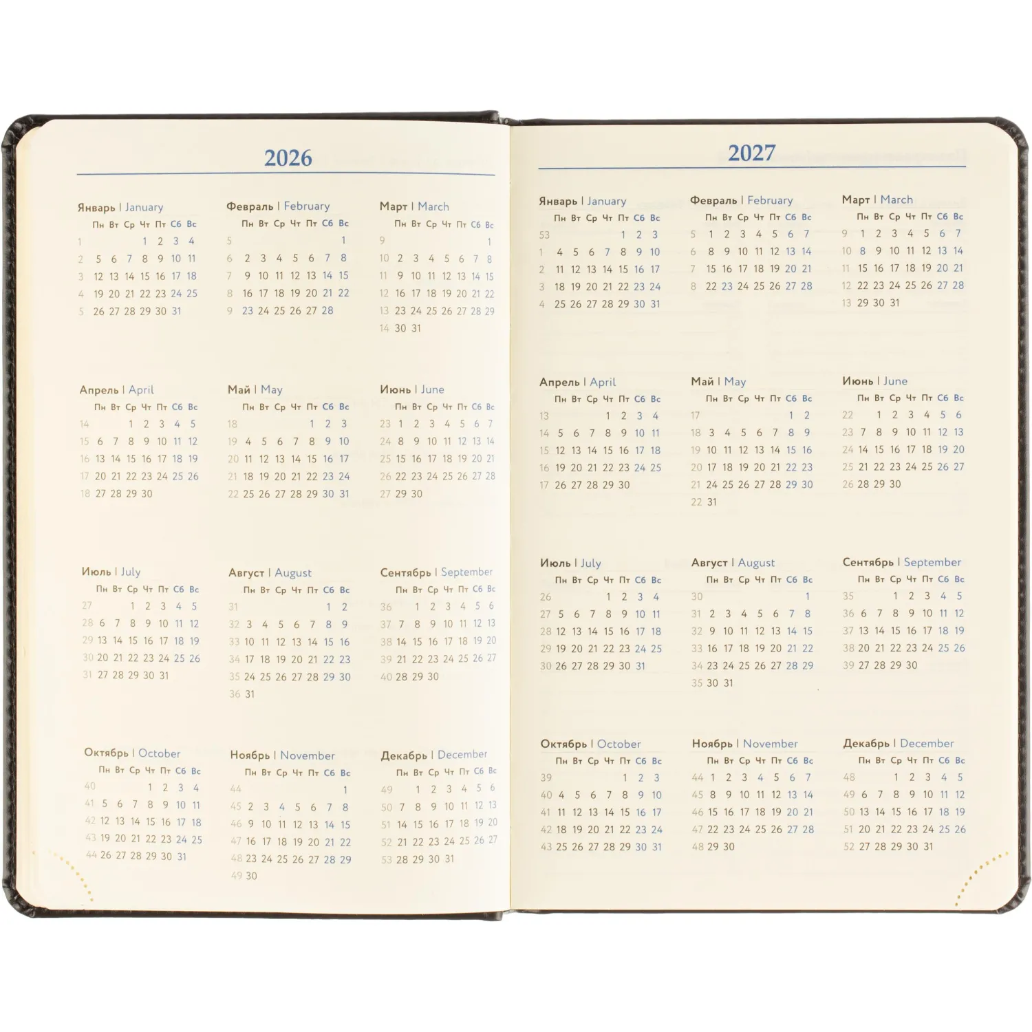 Ежедневник датированный 2026 Attache А5, 168л, 138x213мм, под кожу, черный - фото 9