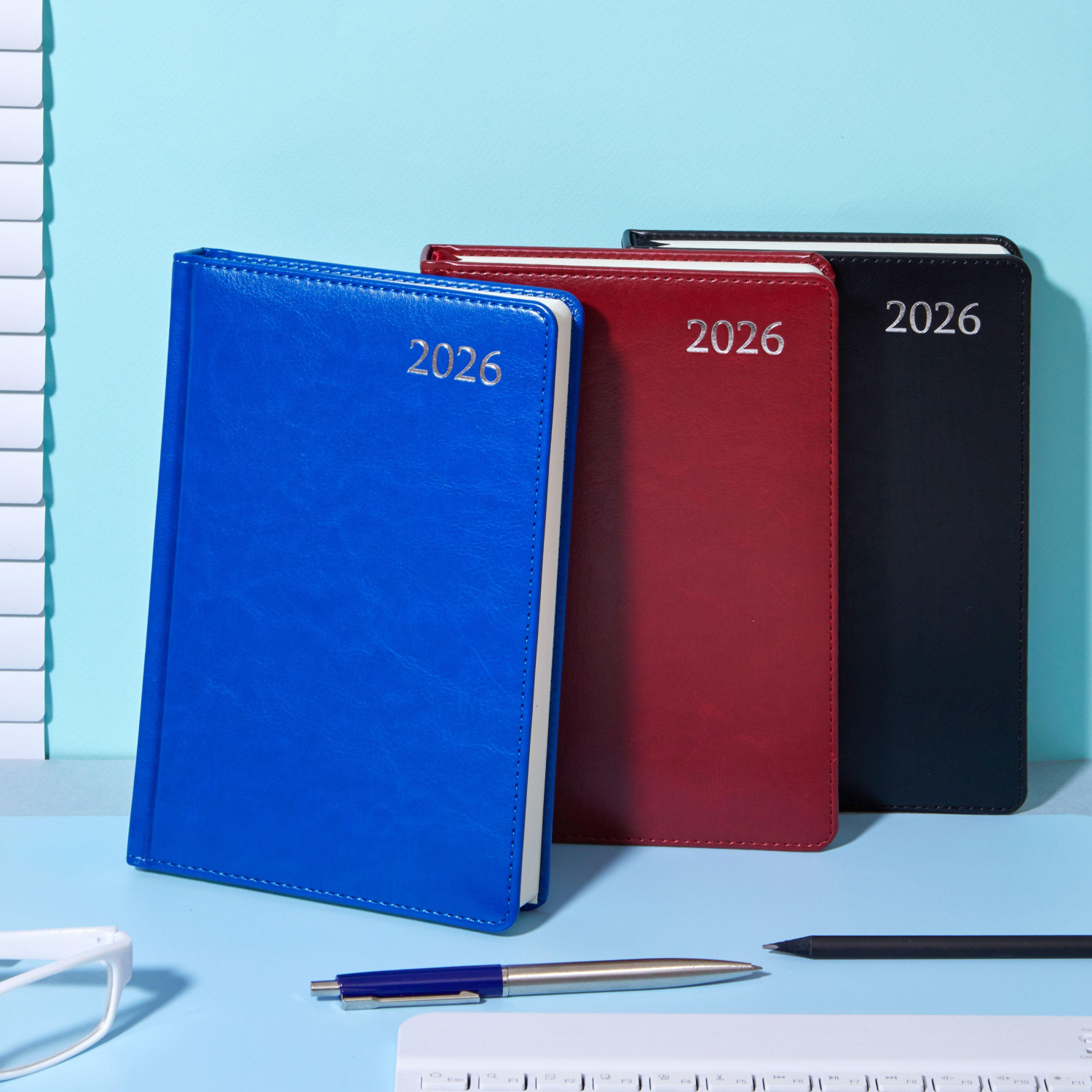 Ежедневник датированный 2026 Attache А5, 168л, 138x213мм, под кожу бордовый - фото 21