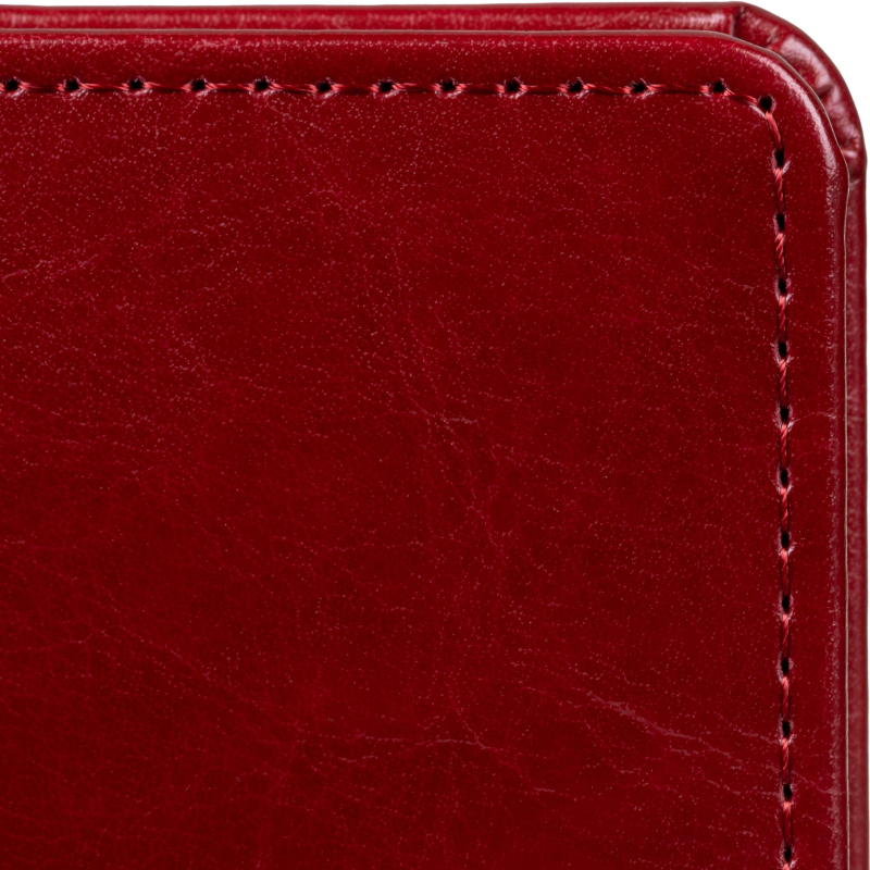 Ежедневник недатированный Attache А5, 160л, 138x213мм под кожу, бордовый - фото 4