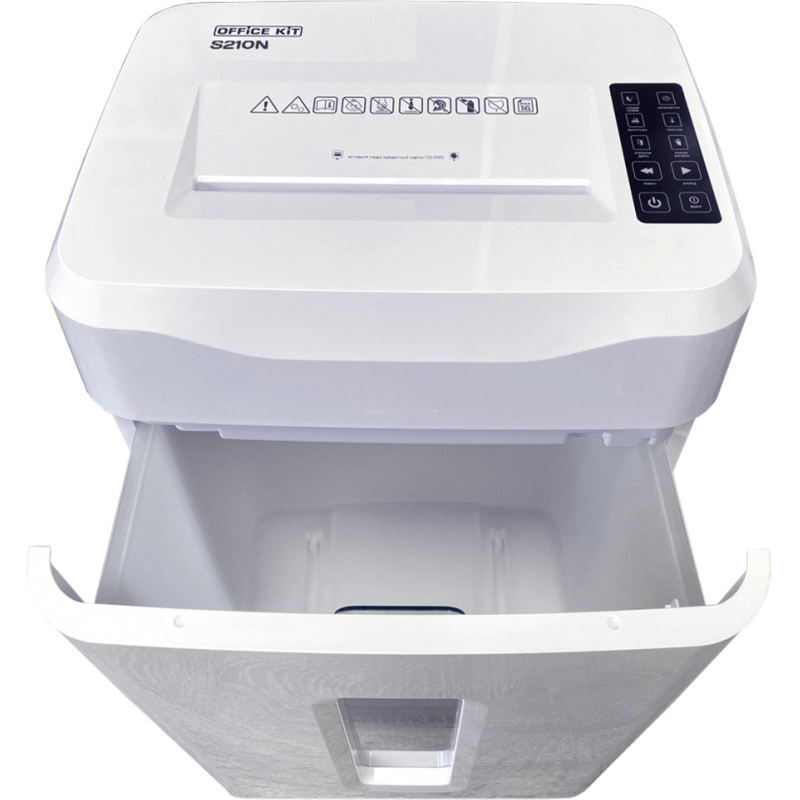 Шредер (уничтожитель) Office Kit S210N 3,9x38, P-4ур.секр, 16лист., 35л - фото 6
