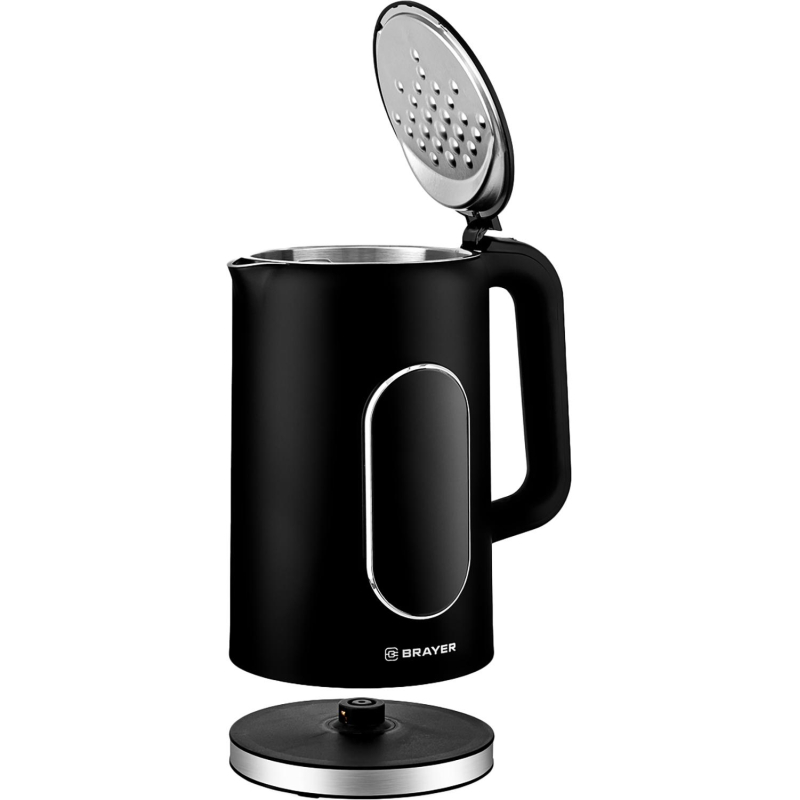 Чайник BRAYER 6107BR-BK,электрический,2200Вт,1,7л,Cool Touch,cенсор упр - фото 5