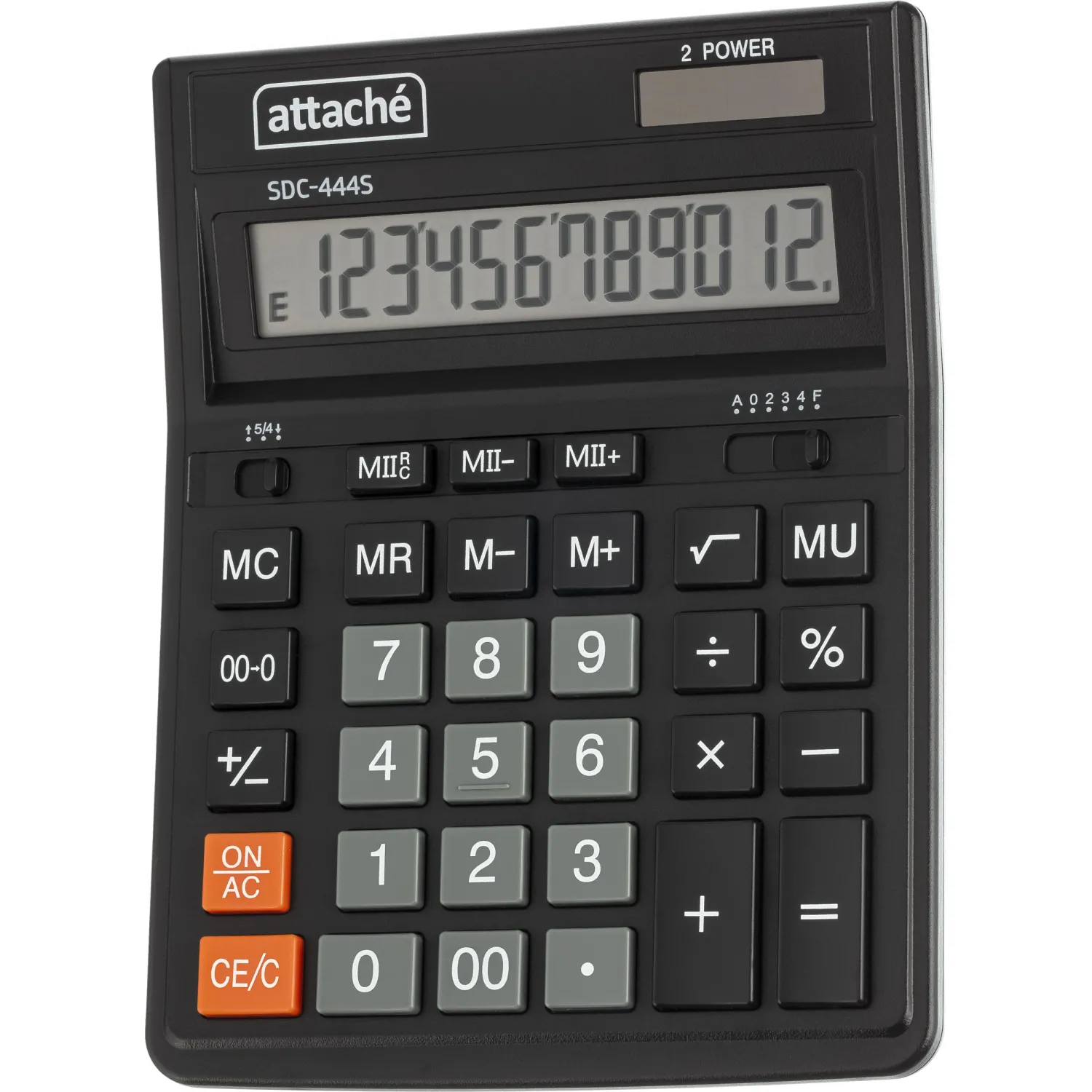 Калькулятор настольный Attache  SDC-444S 12-разрядный черный 206х158х33мм - фото 3