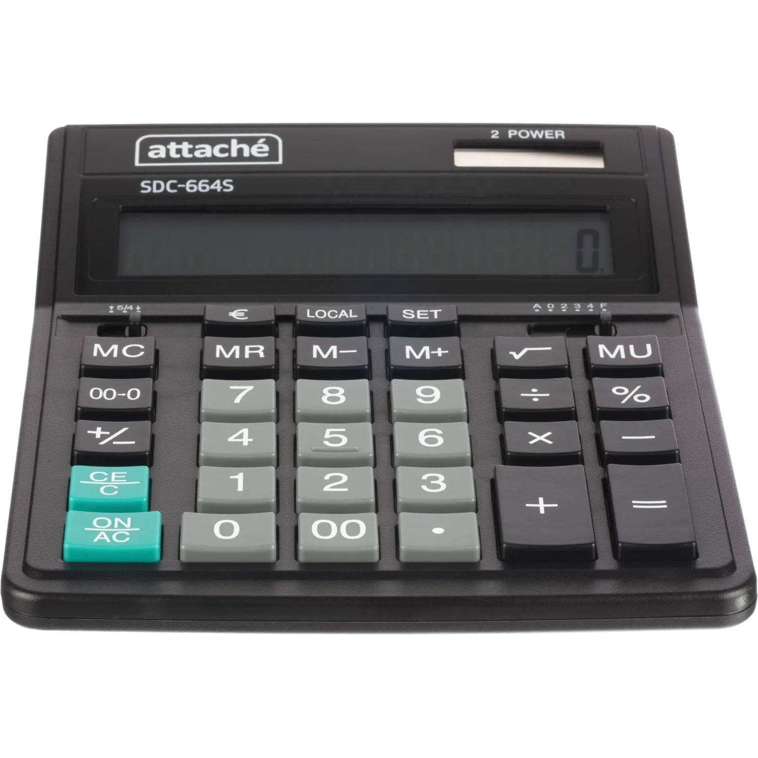 Калькулятор настольный  Attache SDC-664S 16-разрядный черный 206х158х33мм - фото 5