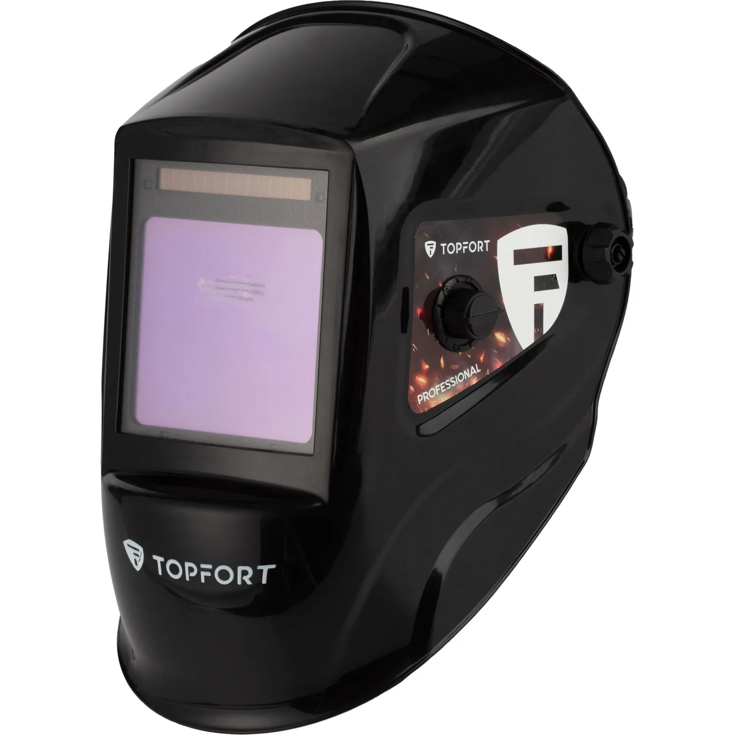 Щиток защитный сварщика с АСФ хамелеон TOPFORT PROFESSIONAL 3/4-8/9-13 DIN - фото 1