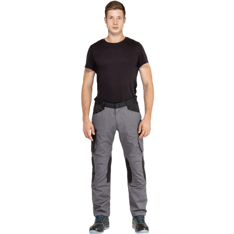 Брюки рабочие летние мужские MACH2 сер/оранж р.3XL (арт.M2PA3GO3X) - фото 1
