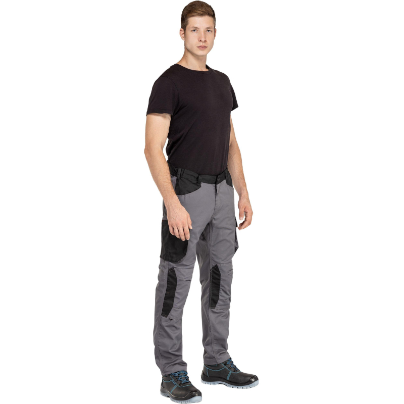 Брюки рабочие летние мужские MACH2 сер/оранж р.3XL (арт.M2PA3GO3X) - фото 3