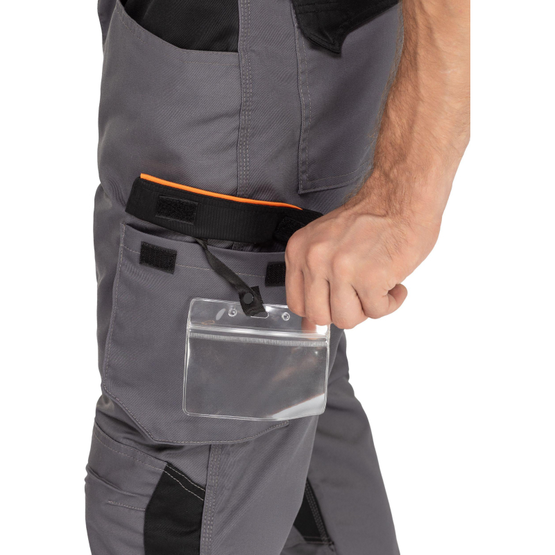 Брюки рабочие летние мужские MACH2 сер/оранж р.3XL (арт.M2PA3GO3X) - фото 6