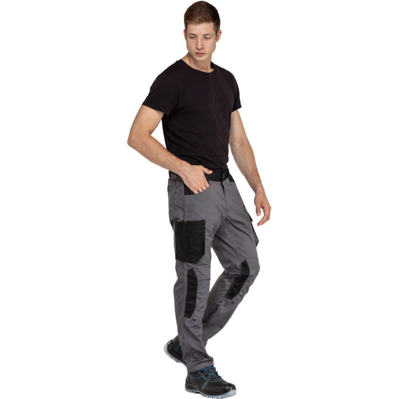 Брюки рабочие летние мужские MACH2 сер/оранж р.3XL (арт.M2PA3GO3X) - фото 8