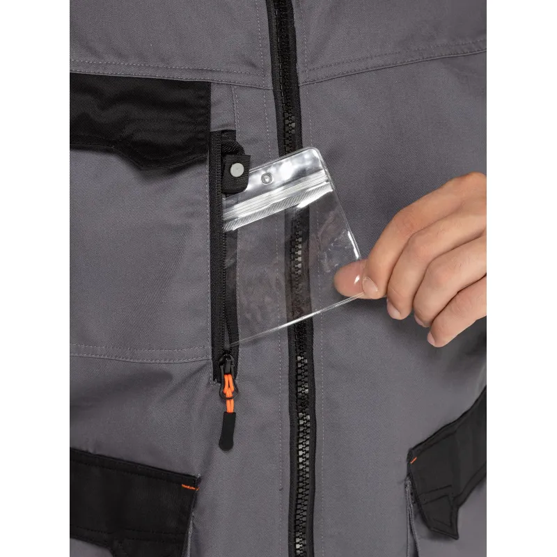 Куртка рабочая летняя мужская MACH2 сер/оранж р.3XL (арт.M2VE3GO3X) - фото 12