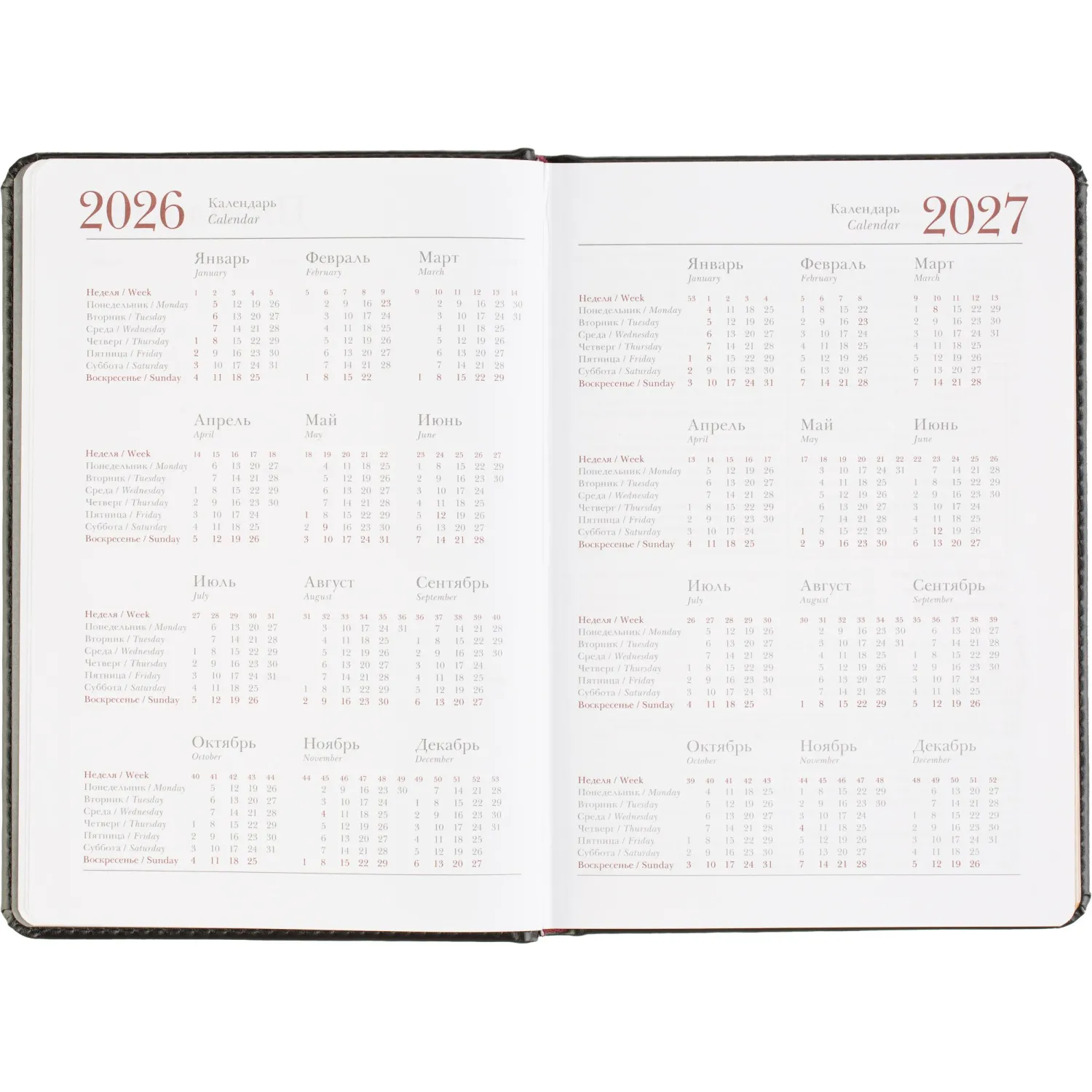 Ежедневник датированный 2026 А5+ SIDNEY NEBRASKA черный, зол обрез 3-125/02 - фото 10