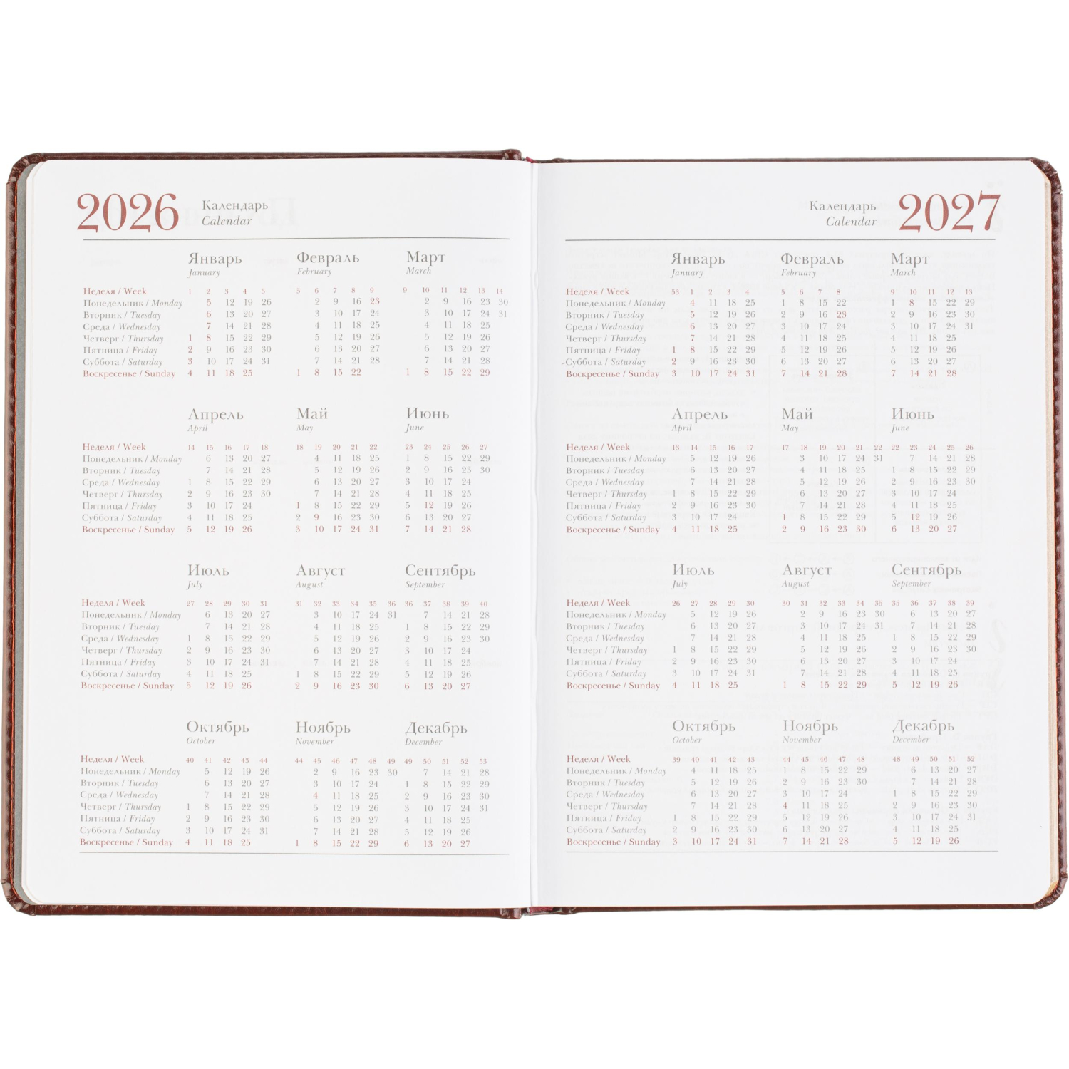 Ежедневник датированный 2026 А5+ SIDNEY NEBRASKA кор, зол обрез 3-125/03 - фото 10
