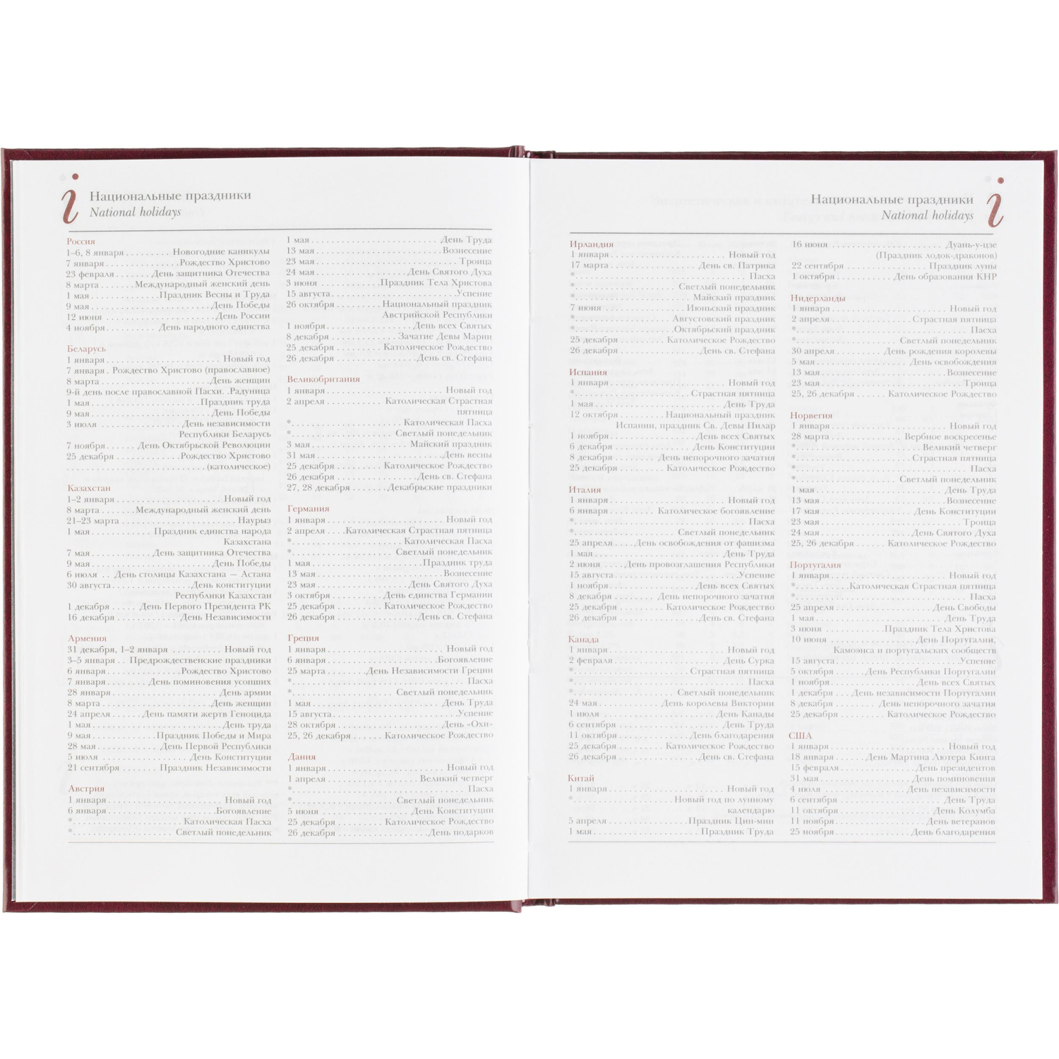 Ежедневник датированный 2026 А5+ IDEAL NEW бордовый 3-344/04 - фото 12