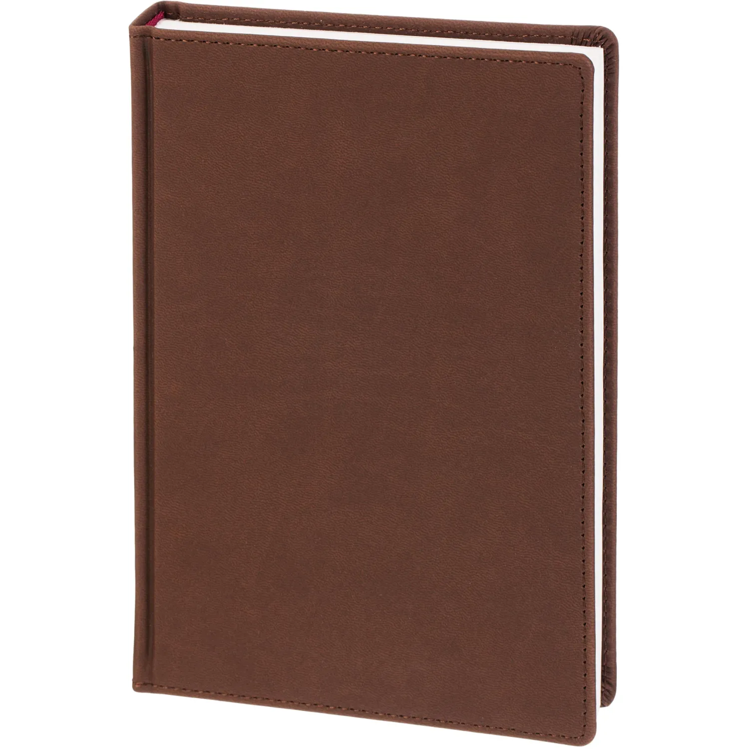 Ежедневник датированный 2026 А5+ VELVET Коричневый 3-123/03 - фото 1