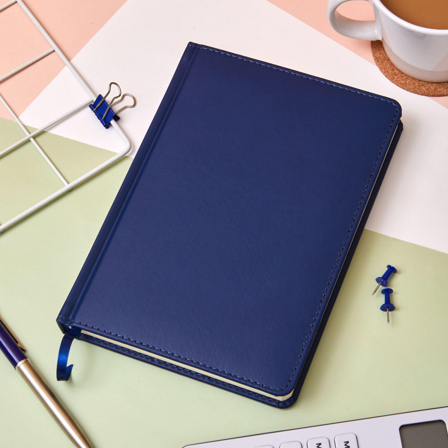 Ежедневник недатированный ATTACHE Classic А6, 136л, синий - фото 18