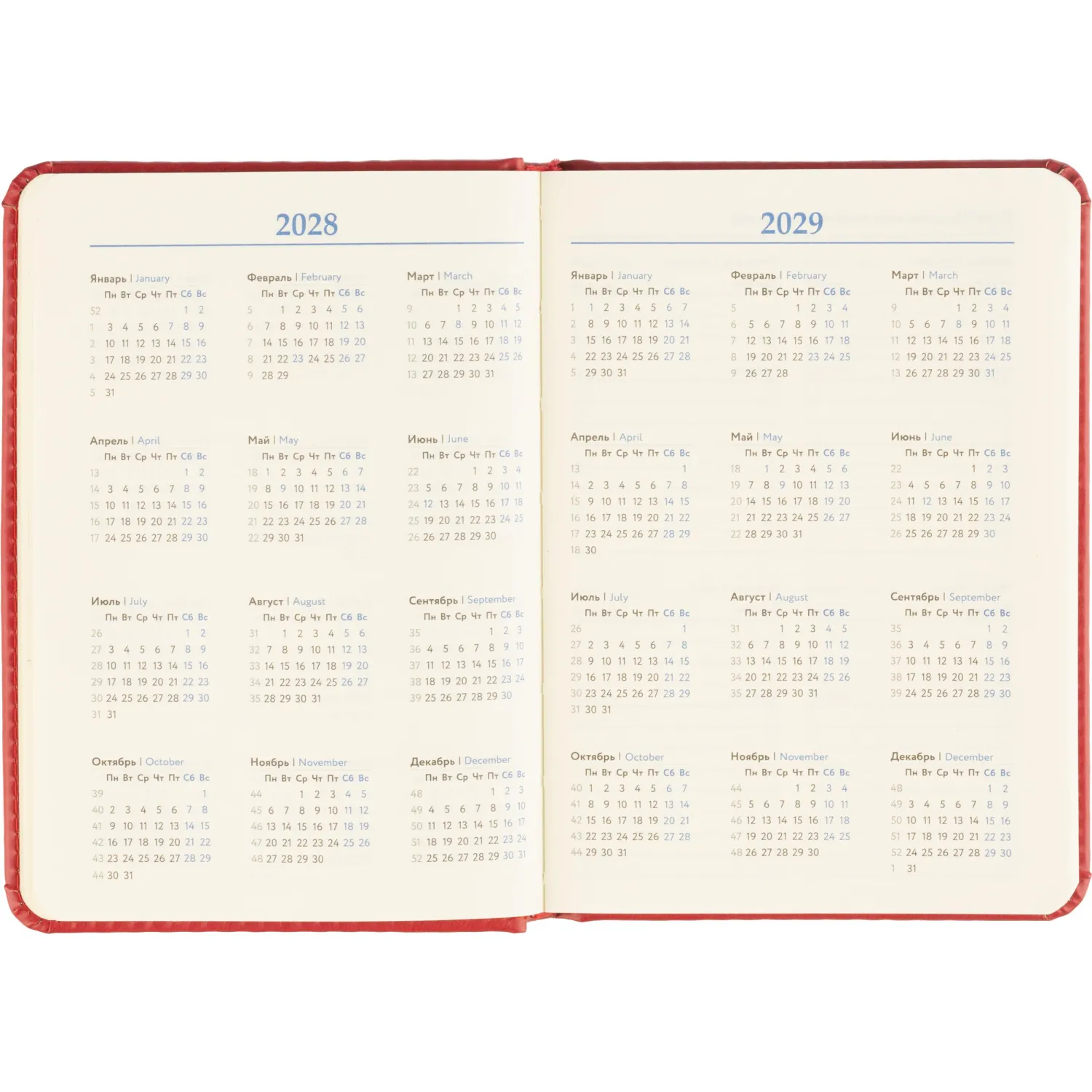 Ежедневник недатированный ATTACHE ClassicА6, 136л, красный - фото 11