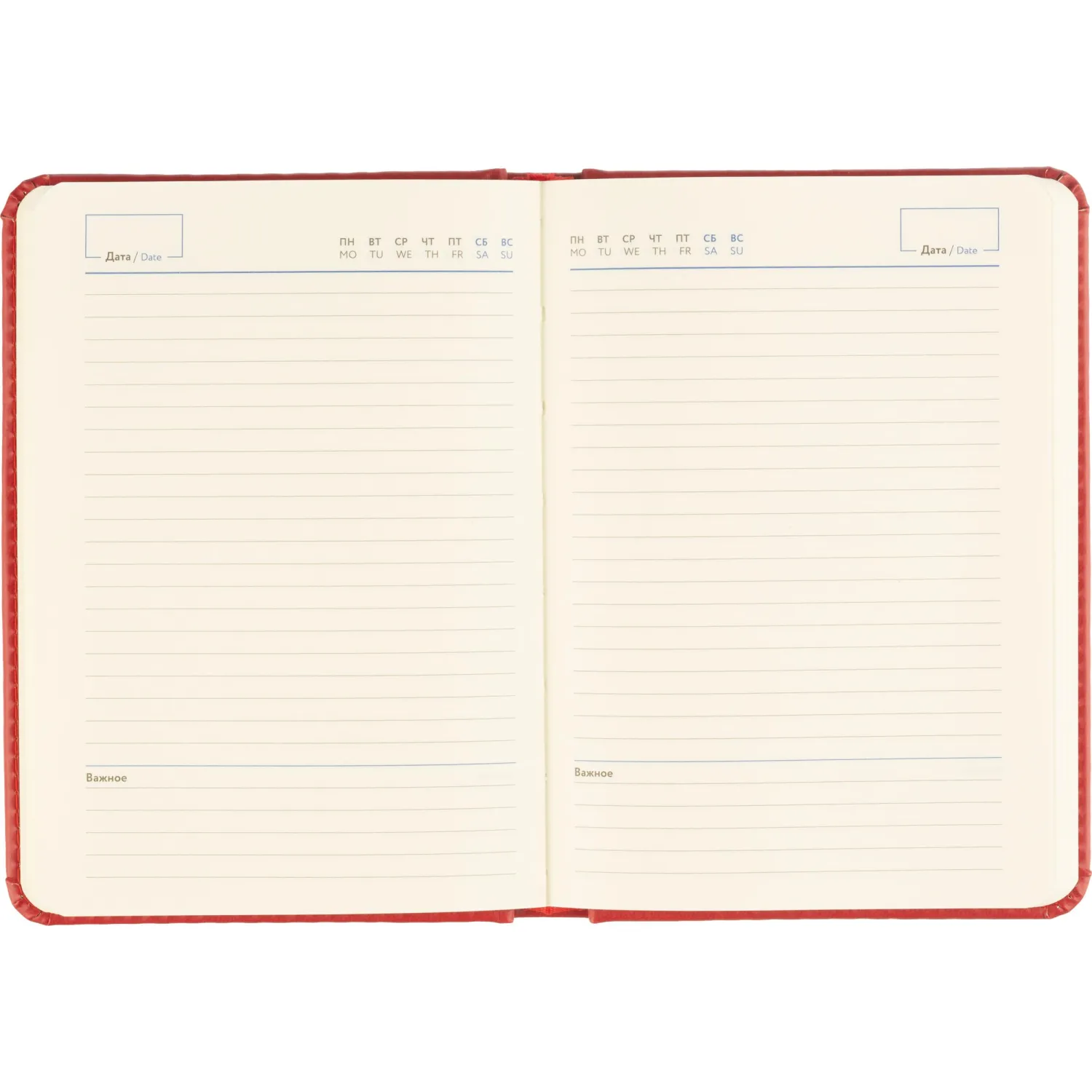 Ежедневник недатированный ATTACHE ClassicА6, 136л, красный - фото 17