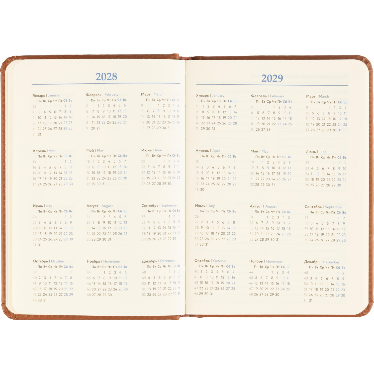 Ежедневник недатированный ATTACHE Classic А6, 136л, коричневый - фото 11