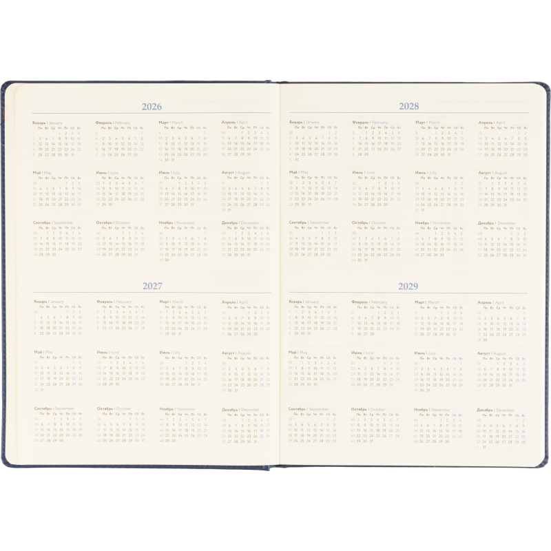 Ежедневник недатированный ATTACHE Classic А4, 136л, синий - фото 10