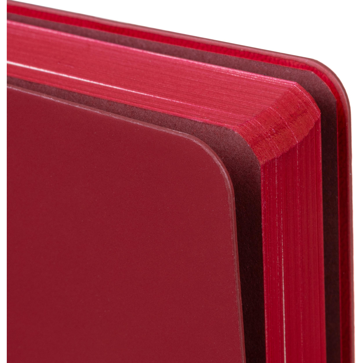 Ежедневник недатированный ATTACHE Soft touch А5, 140х200мм, 136л, красный - фото 3