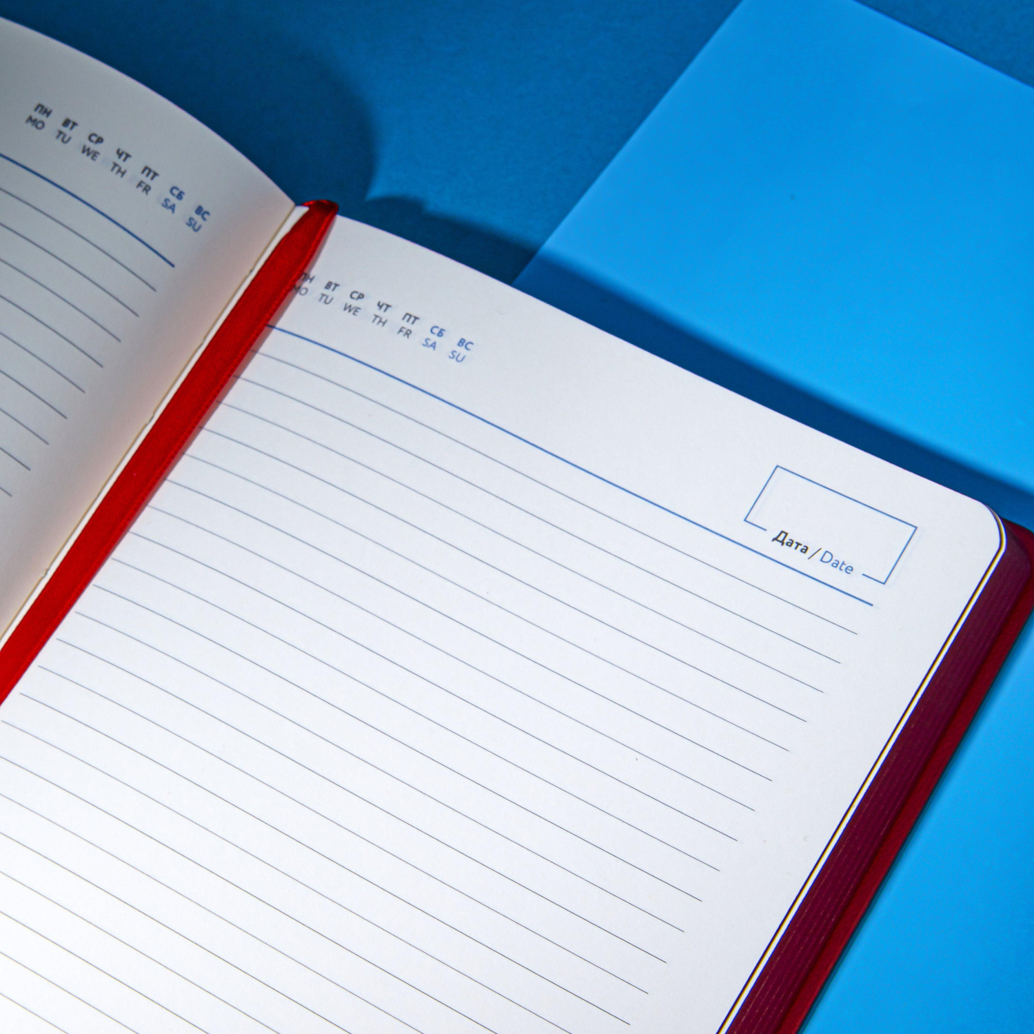 Ежедневник недатированный ATTACHE Soft touch А5, 140х200мм, 136л, красный - фото 19