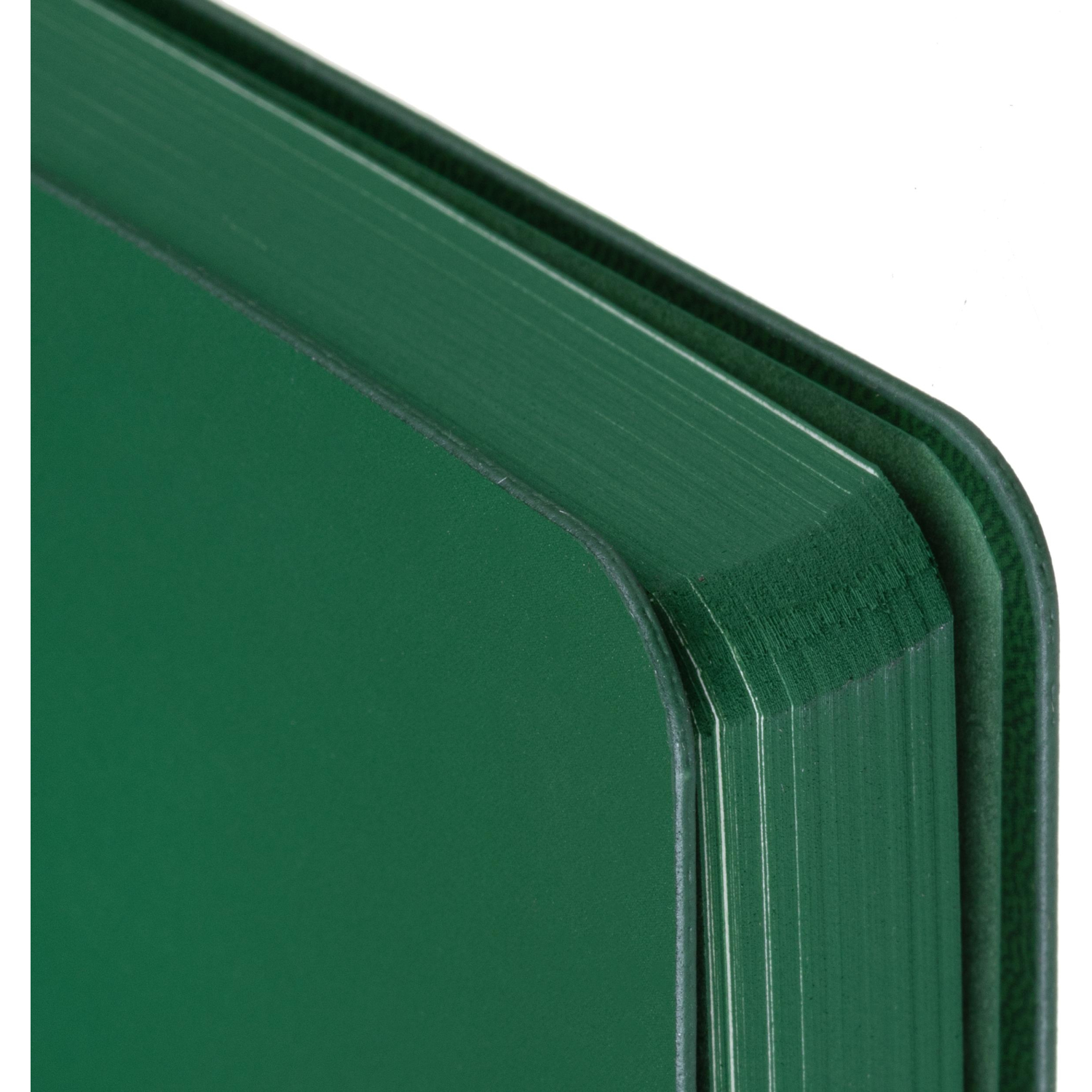 Ежедневник недатированный ATTACHE Soft touch А5,140х200мм,136л, темно-зелен - фото 3