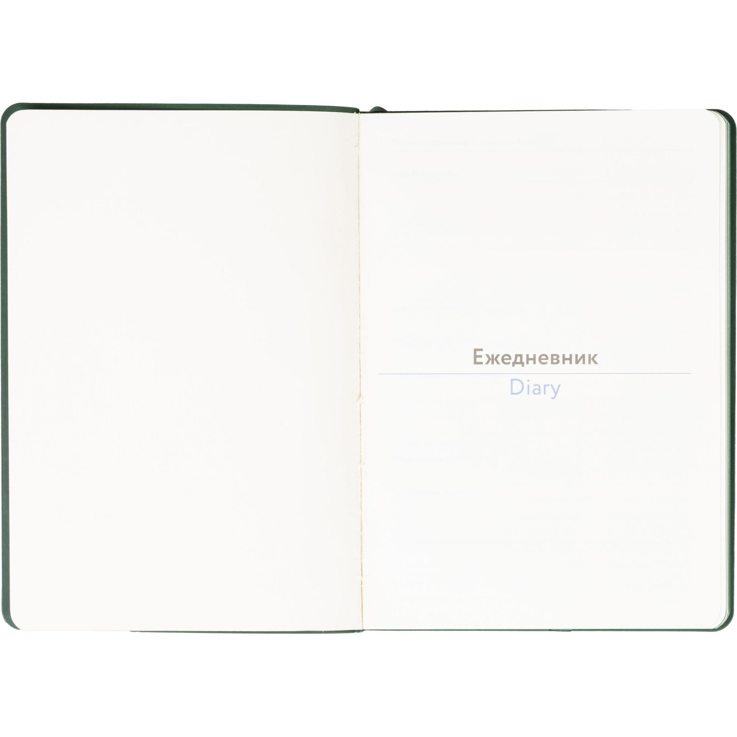 Ежедневник недатированный ATTACHE Soft touch А5,140х200мм,136л, темно-зелен - фото 6