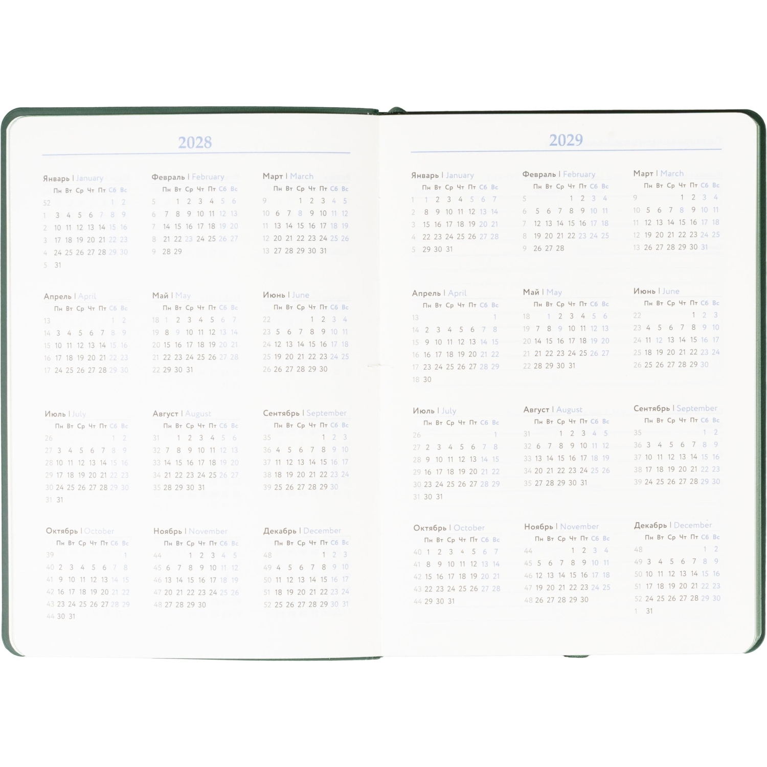 Ежедневник недатированный ATTACHE Soft touch А5,140х200мм,136л, темно-зелен - фото 9